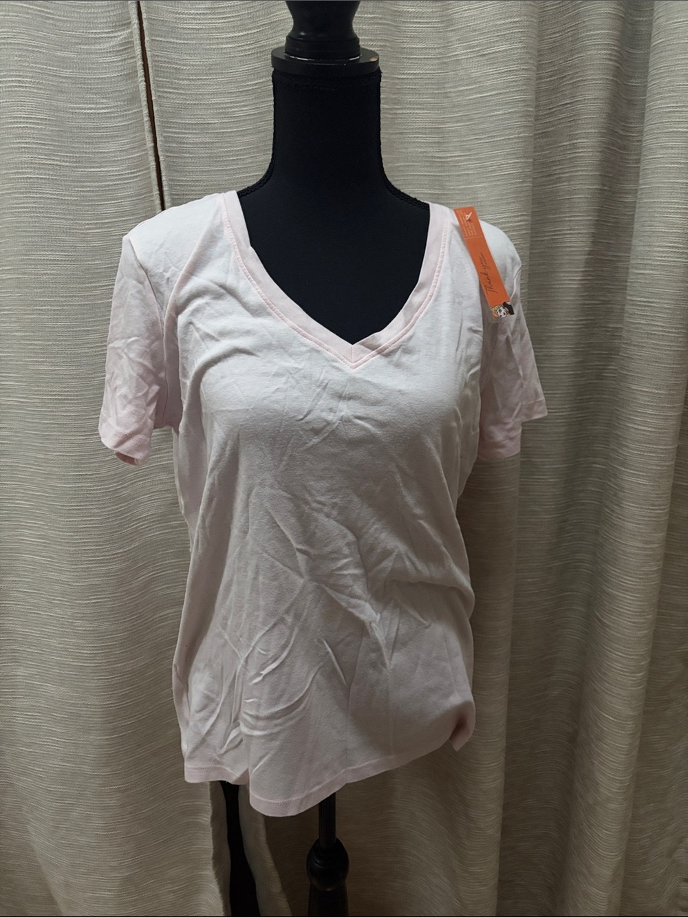 Eddie Bauer Everyday V-Neck Short Sleeve Tee - Light Pink